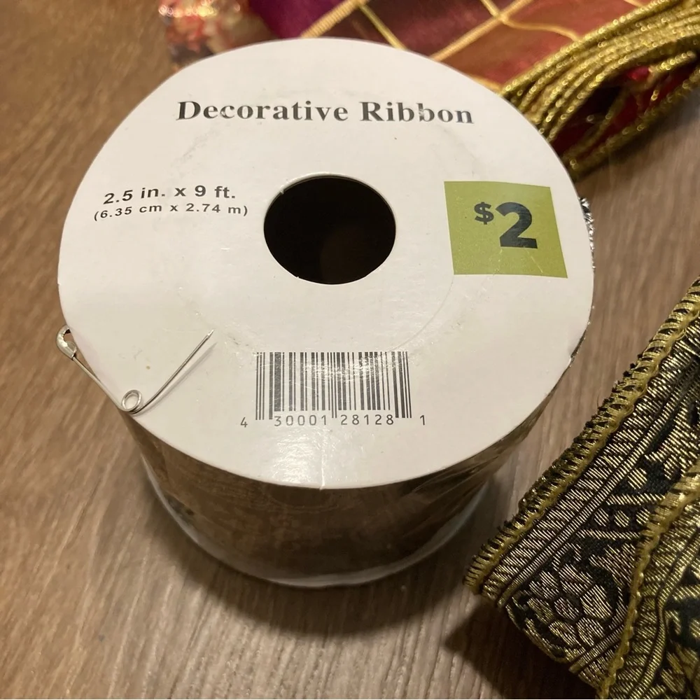 Assorted Decorative Ribbon Destash Lot Used Multicolor for Crafting Scraps